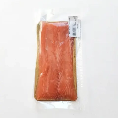 Лосось слабой соли в нарезке "Rybstory", 100 - 150 г (цена указана за 100 г)