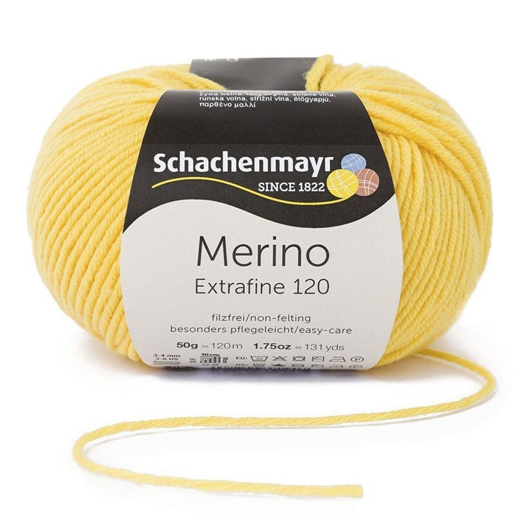 Пряжа Schachenmayr Merino Extrafine 120 (00120)