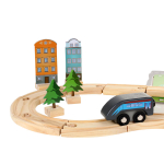 Развивающая игрушка Деревянная дорога 46 элементов, коробка C-41883