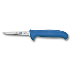Фото нож для птицы VICTORINOX Fibrox с лезвием из нержавеющей стали 9 см и рукоятью из пластика синего цвета с гарантией