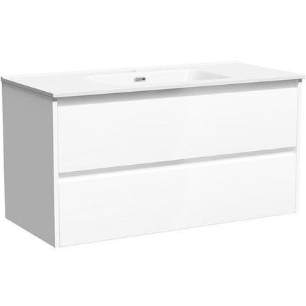Тумба под раковину Sancos Libra 100 LB100W подвесная Белый глянец