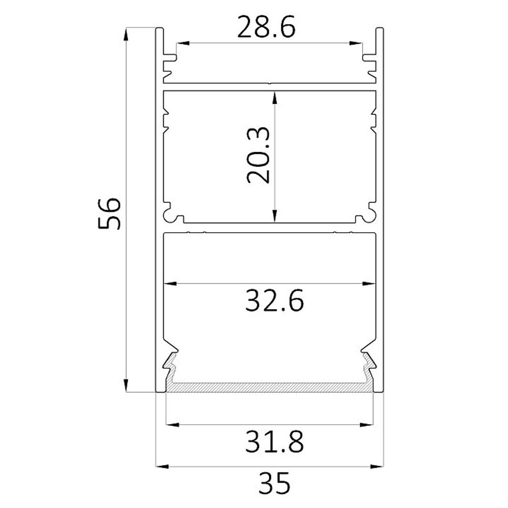Накладной светильник 6063 LINE 3556 0412625