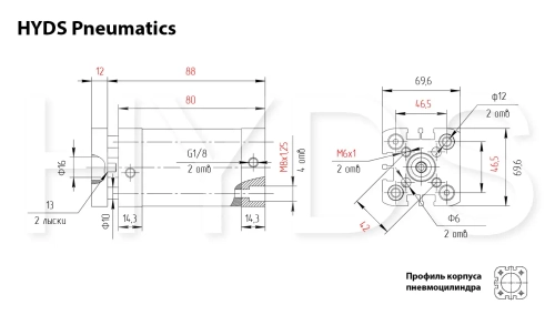 ADNGF-50-35-P-A Пневмоцилиндр