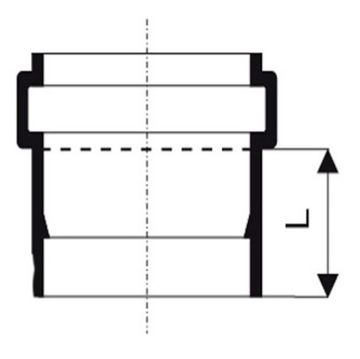 Муфта насадная Ostendorf KGAM 160 мм канализационная арт. 222810