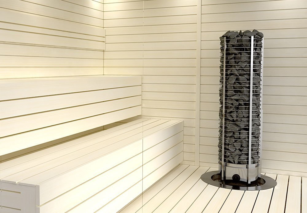 Электрическая печь SAWO TOWER TH3-60NB-P (6 кВт, встроенный пульт, нержавейка)