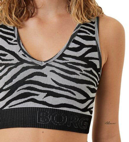 Женский топ теннисный Björn Borg Sthlm Seamless Light Crop Top - разноцветный