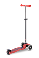 Самокат Maxi Micro Deluxe Glow Plus (светящийся) LED красное сияние