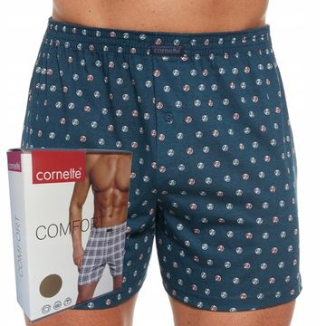 Трусы мужские семейные Cornette Comfort тёмно-зелёный орнамент 002/265