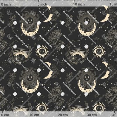 Солнце и луна. Фазы луны и астрология by ChikovnayaStore 652 DPI