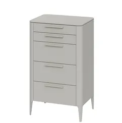 Комод Type высокий 5 ящиков (серо-бежевый)