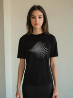 1401 Футболка детская с печатью кулирка черный (88-164)