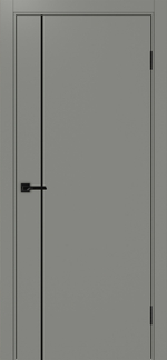 Межкомнатная дверь Optima Porte НЕАПОЛЬ 204 Молдинг SB (чёрный), Чёрная кромка