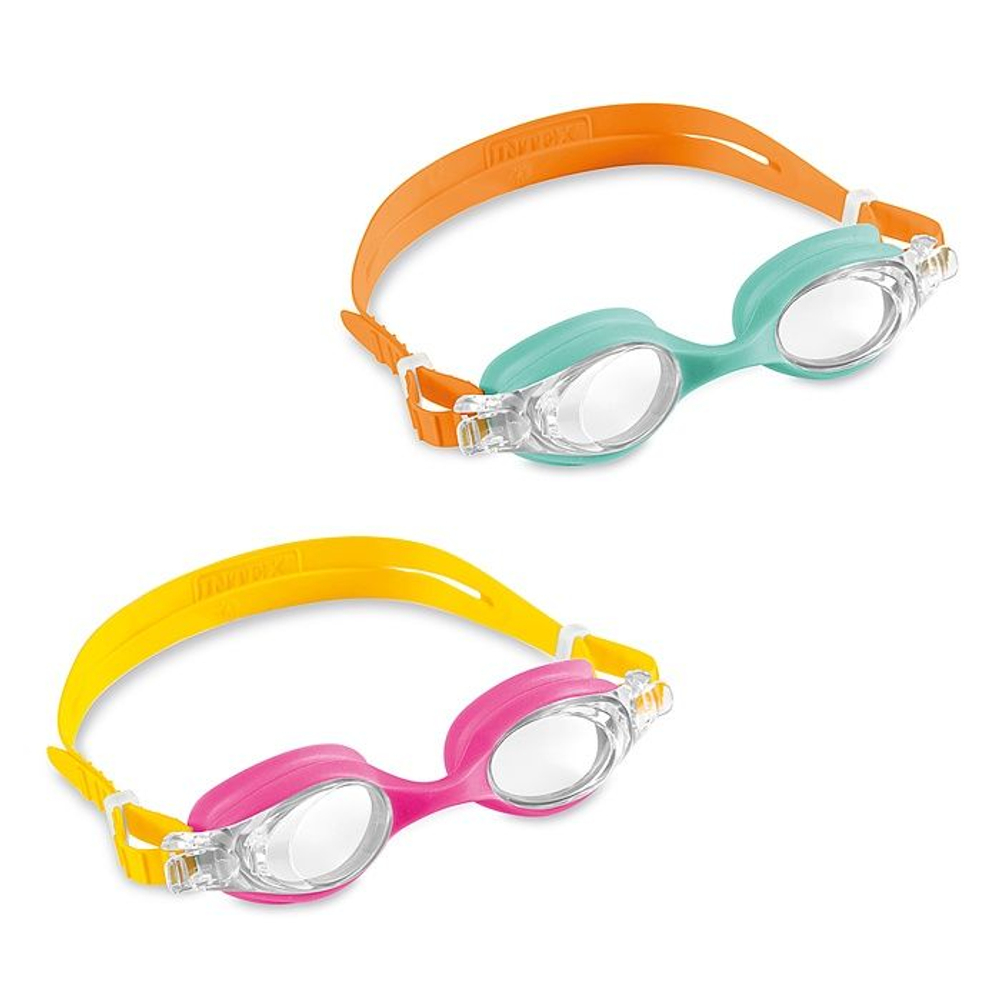 Очки для плавания Intex детские Kids Googles, 3-8 лет, 55694 бирюзовый