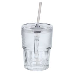 GAEM Кружка с трубочкой, 400 мл, L12 W7,5 H12 см, 4в.