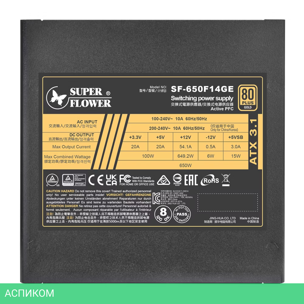 Блок питания Super Flower Leadex III Gold 650W (SF-650F14GE)