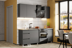 Модульная кухня Денвер 1,4 м, Графит