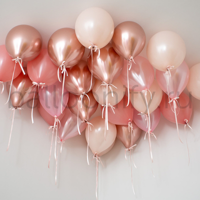 Шары россыпью "Розовое золото"