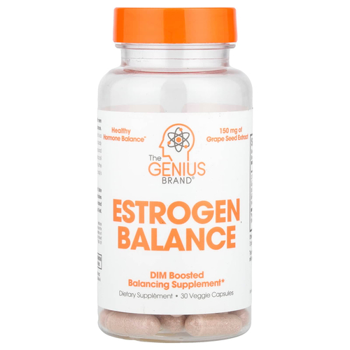 The Genius Brand, Estrogen Balance, 30 растительных капсул