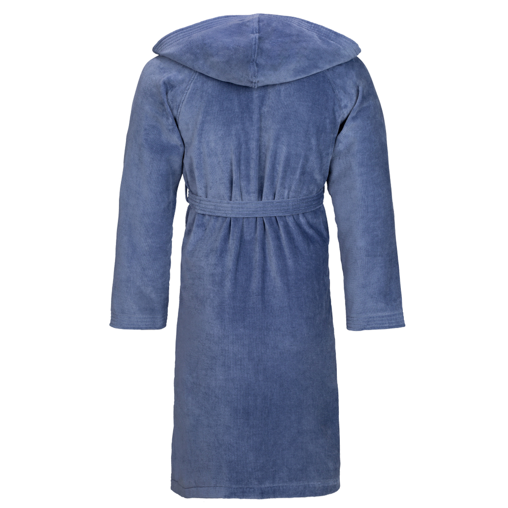 Халат велюровый Vossen Texas atlantic 484 светло-синий