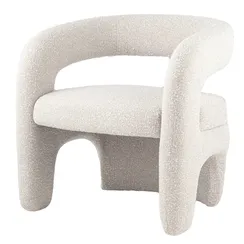 Лаунж-кресло Boon, жемчужное букле