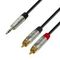 Adam Hall K4YWCC0300 - кабель аудио REAN TRS 3.5 mm stereo - 2 x RCA (M), 2 x 0.22 мм2, 3.0 м, черны