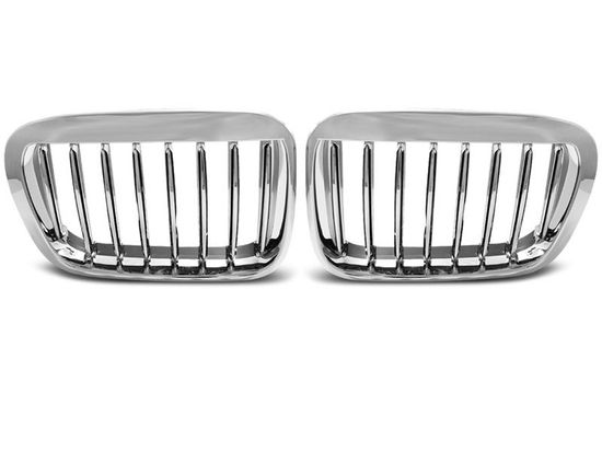 Решетка (ноздри) радиатора CHROME для BMW 3 E46 sedan