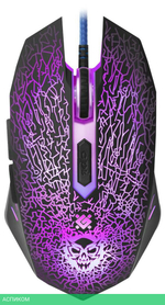 Мышь Defender Shock GM-110L черный (52110)