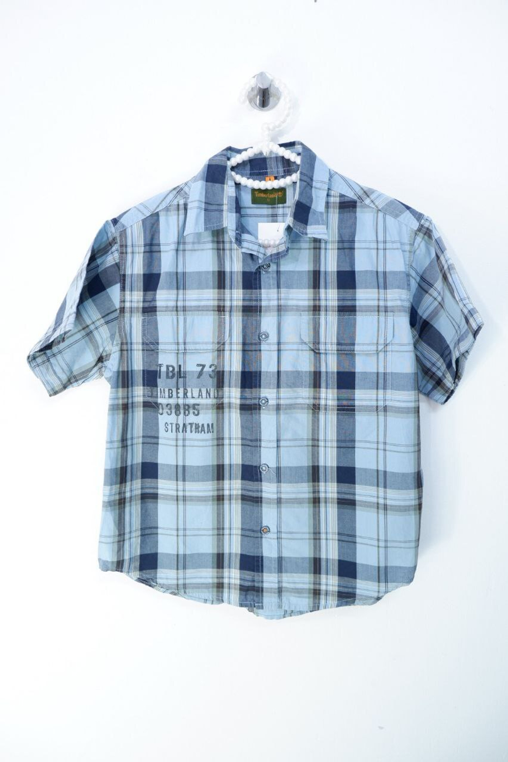 Рубашка Timberland хлопковая в клетку на 10 лет