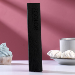 Набор свечей в торт 6 шт, черный с золотом