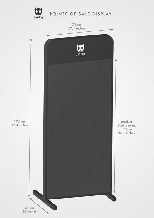 Дисплей металлический большой Zee.Dog