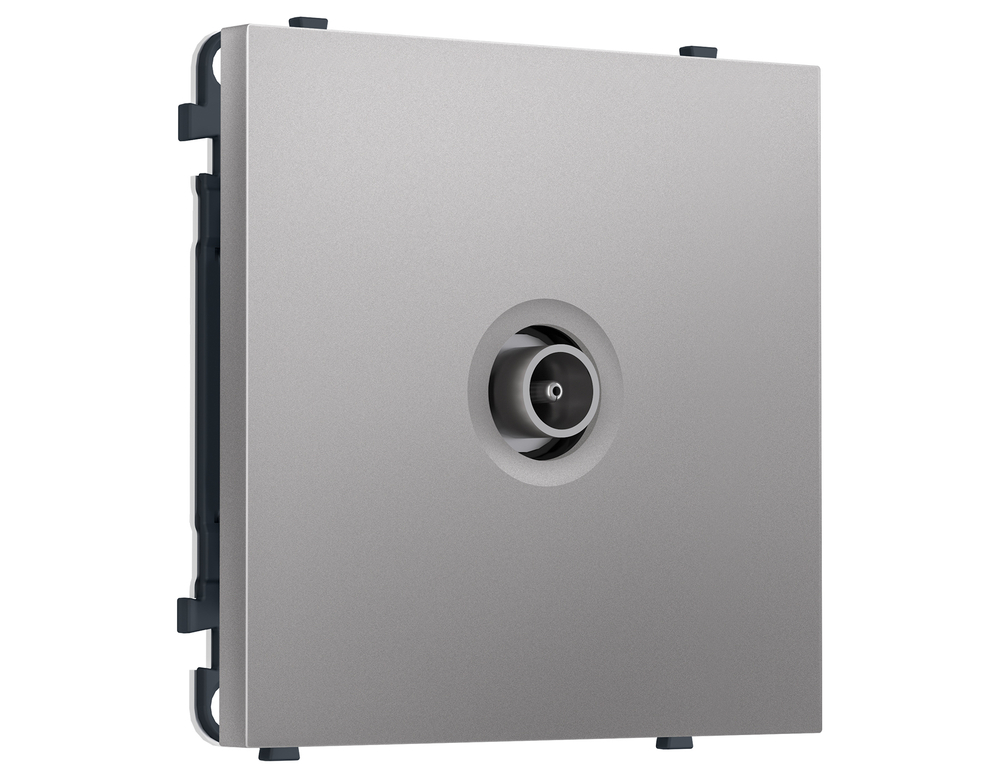 MS513010 Комплект механизма TV розетки оконечной SIGMA Сталь матовый 50-870 MHz 1dB QUANT PRO (SP5130, PR202)