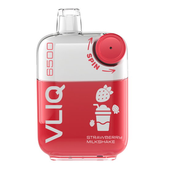 ОЭС (М) VLIQ Q SPIN 6500 Strawberry Milkshake (Клубничный милкшейк)