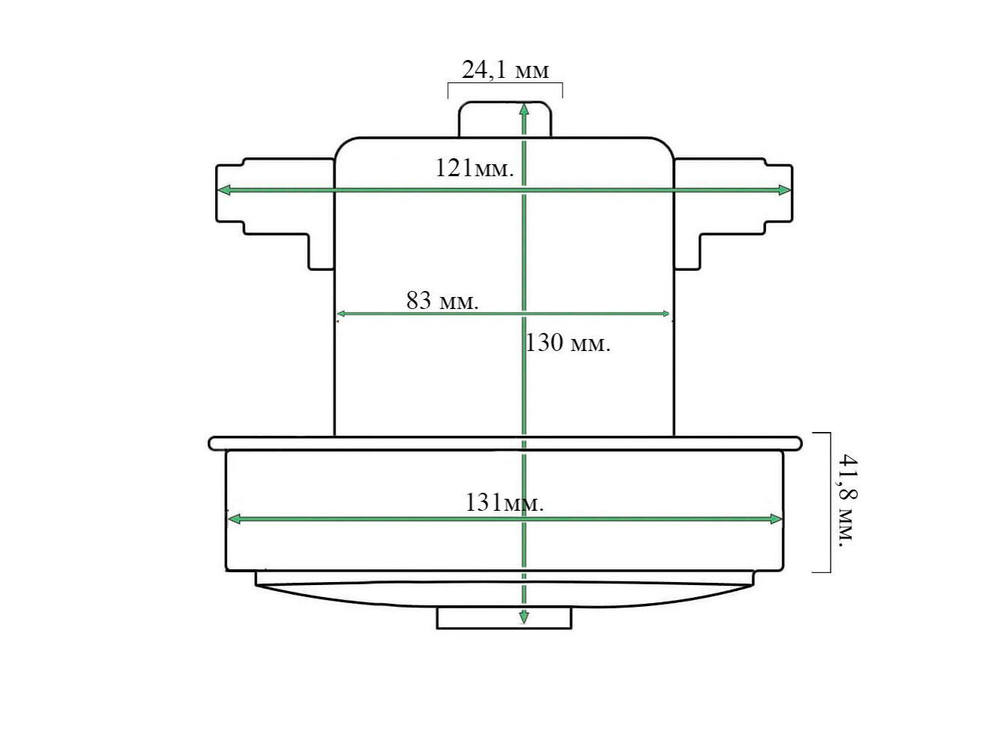 Двигатель пылесоса 2200w VC07204FQw BORK, Electrolux, LG