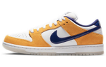 Nike Dunk SB Pro "laser orange" Lakers color matching non-slip low-top sneakers for men and women with the same purple gold