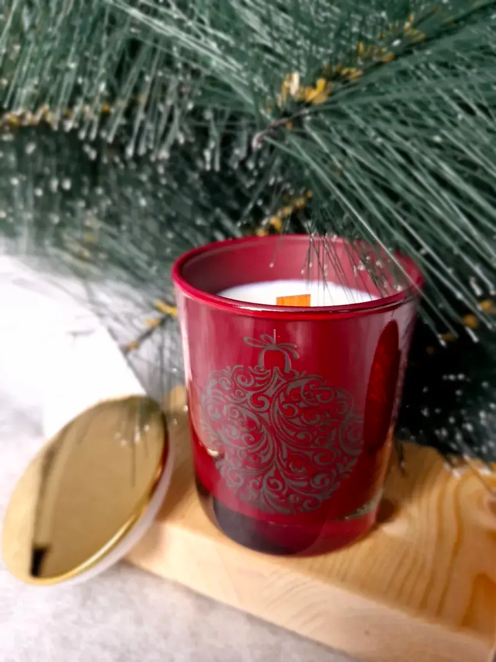 Свеча ароматическая ручной работы. Апельсин и чёрный перец