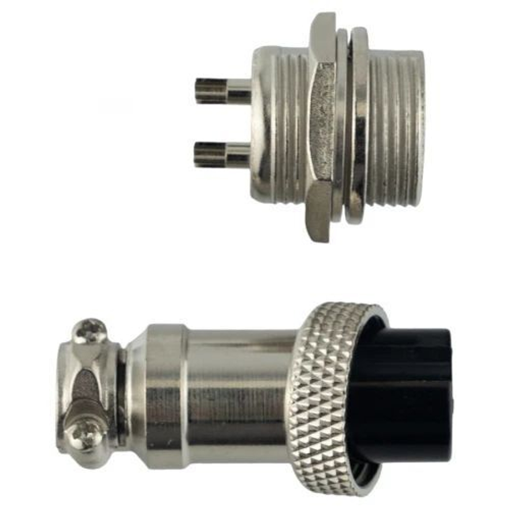 Авиационный разъем GX16 2Pin (штекер+гнездо)