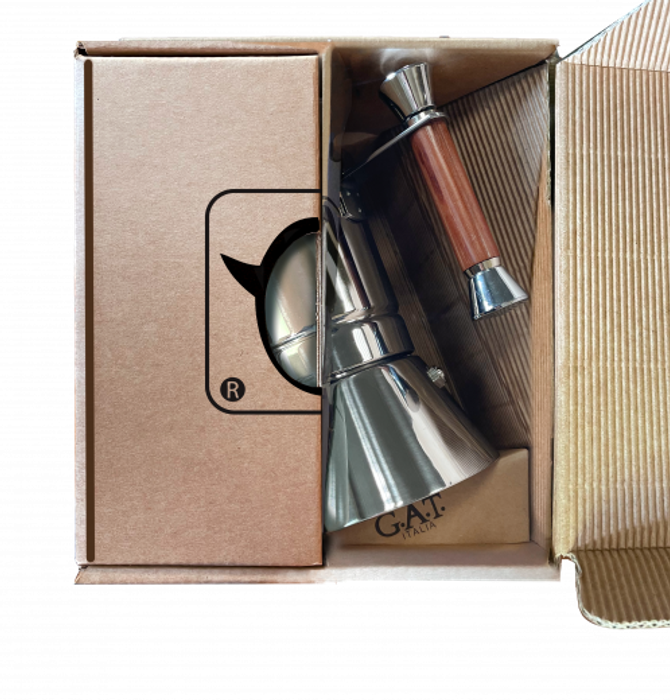 Кофеварка гейзерная G.A.T. VIP WOOD 231010 500ml индукция, нерж. Сталь