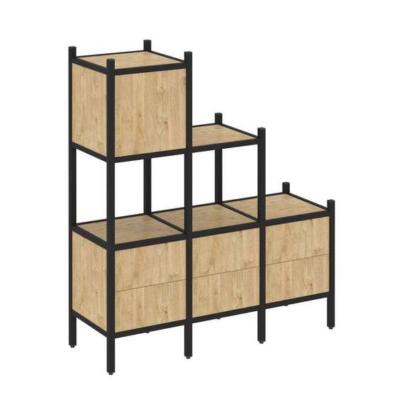 Лофт Прямой стеллаж VR.L-12  1278*446*1458