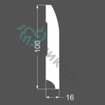 Плинтус напольный белый К-20 100 мм широкий крашенный МДФ размеры схема