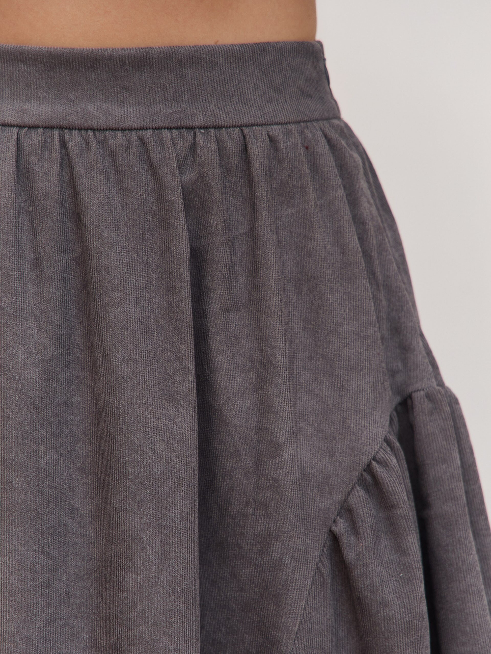 Юбка бохо вельветовая миди