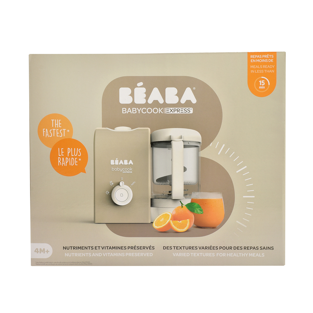 Блендер-пароварка для детского питания 5 в 1 BEABA Babycook Express бежевый
