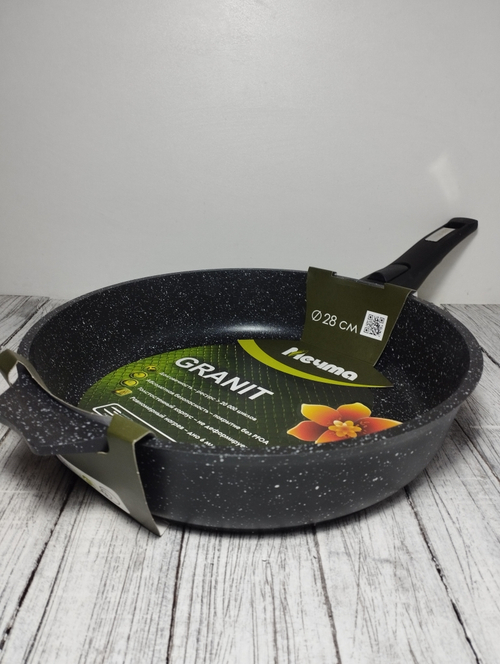 Сковорода АП 280мм съемная ру ГРАНИТ Black 028802