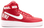 Кроссовки Supreme X Nike Air Force 1 World Famous Red