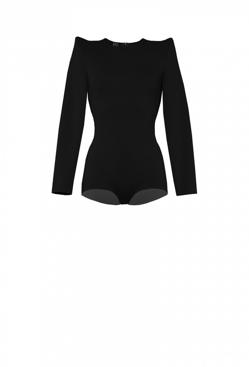 Боди с шортиками чёрное 10-01-21SS