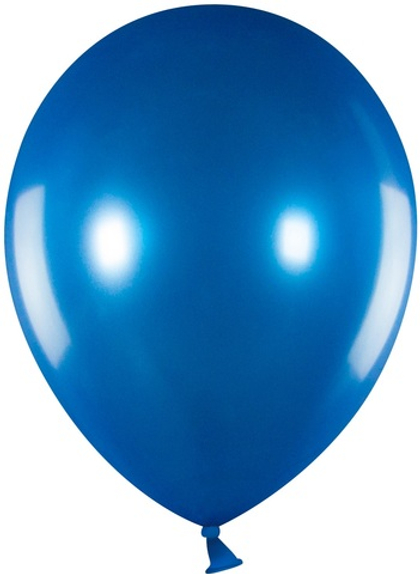 Шар (12''/30 см) Синий, металлик