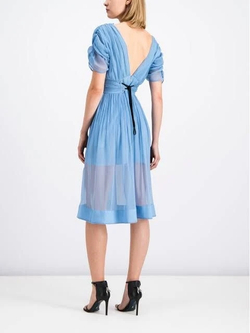 Patrizia Pepe платье шелковое голубое
