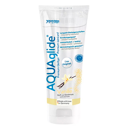 Съедобный лубрикант на водной основе со вкусом ванили JoyDivision AQUAglide Vanilla Waterbased Lubricant 100мл