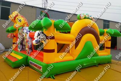 Коммерческий надувной батут "Сафари-экскурсия" 5*5*2,8 м