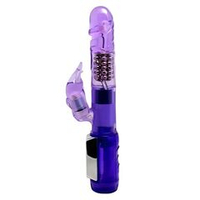 Фиолетовый вибратор-ротатор Passionate Baron - 22 см.