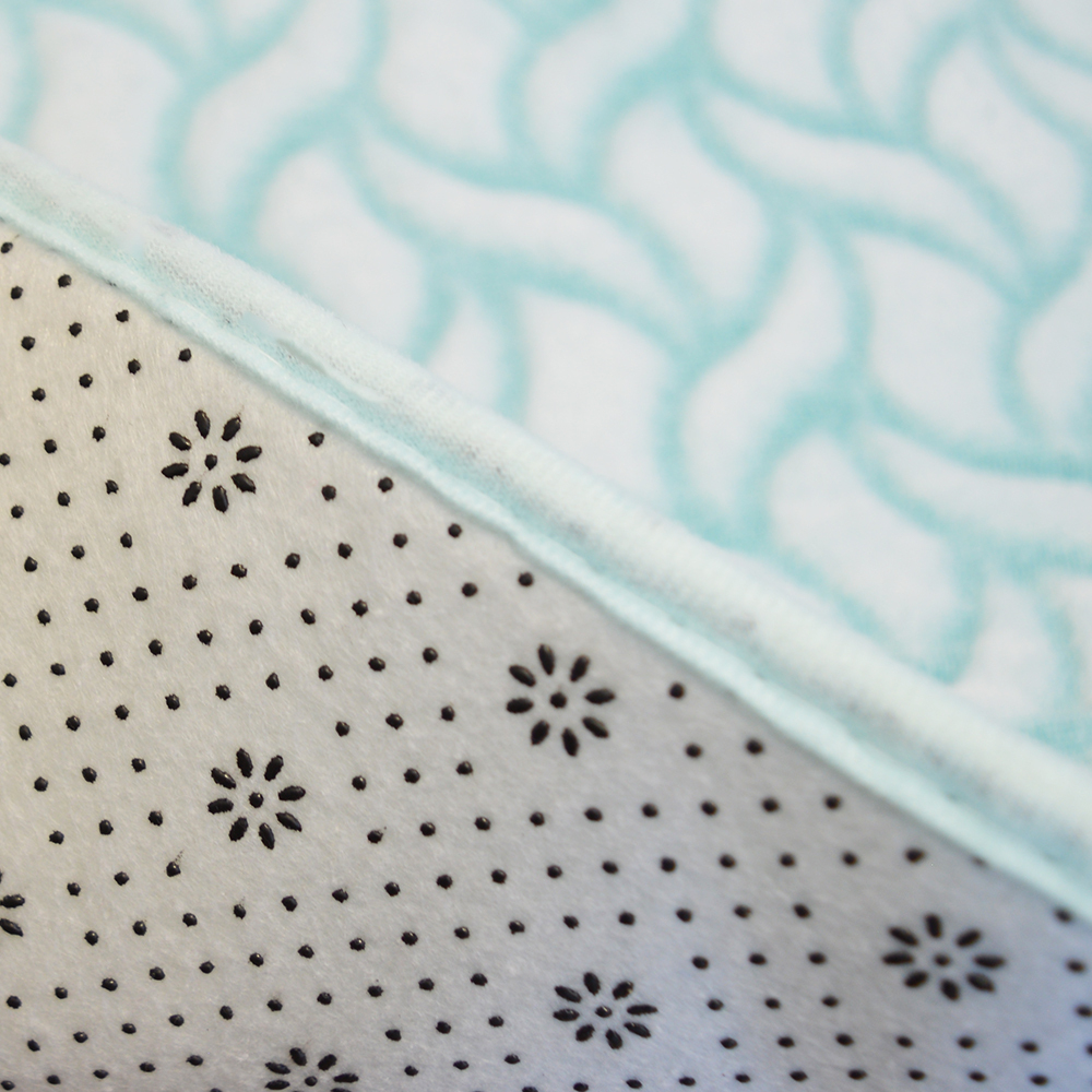 Коврик для ванной 40*60см "Зигзаги" мягкий ворс, полиэстер, зеленый